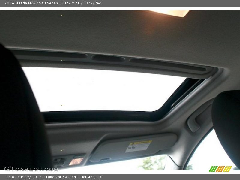 Black Mica / Black/Red 2004 Mazda MAZDA3 s Sedan