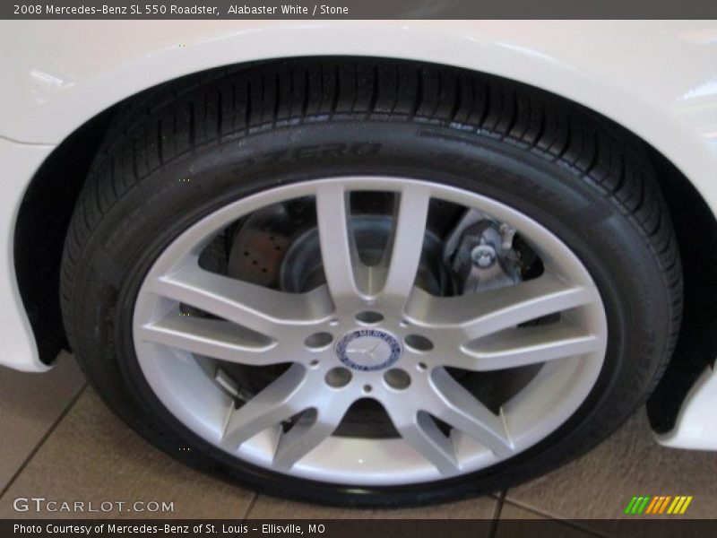 Alabaster White / Stone 2008 Mercedes-Benz SL 550 Roadster