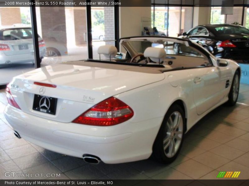 Alabaster White / Stone 2008 Mercedes-Benz SL 550 Roadster
