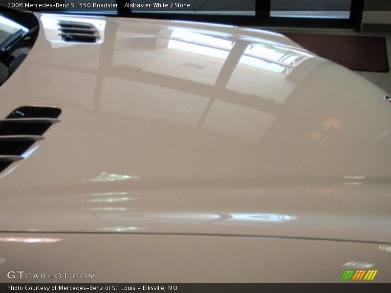 Alabaster White / Stone 2008 Mercedes-Benz SL 550 Roadster