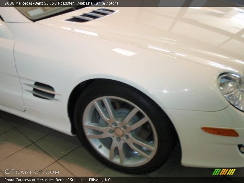 Alabaster White / Stone 2008 Mercedes-Benz SL 550 Roadster