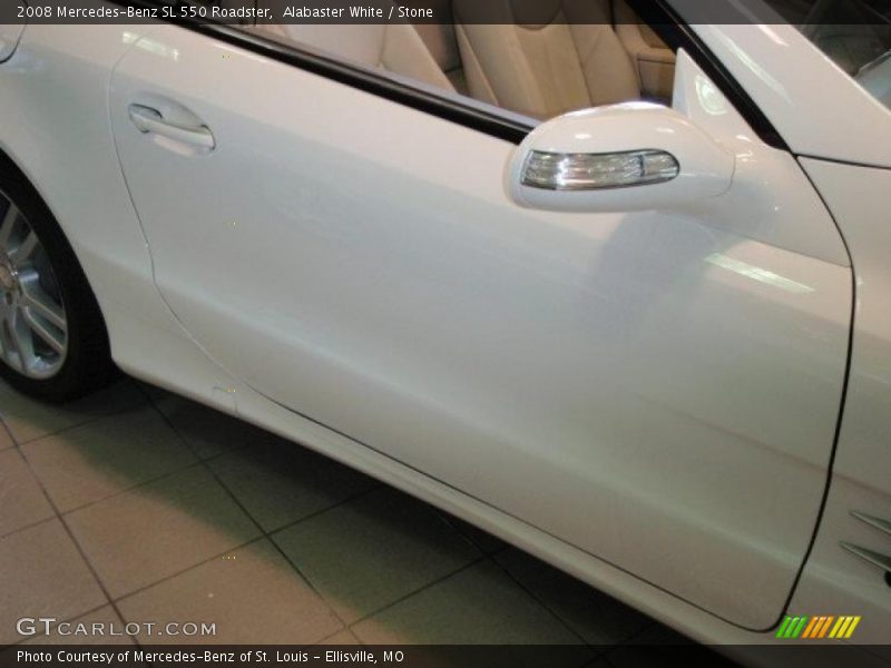 Alabaster White / Stone 2008 Mercedes-Benz SL 550 Roadster
