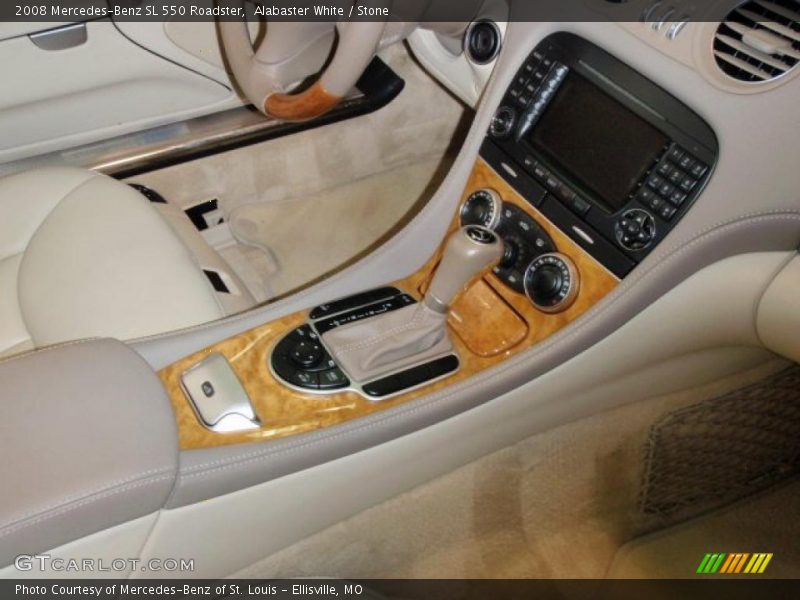 Alabaster White / Stone 2008 Mercedes-Benz SL 550 Roadster