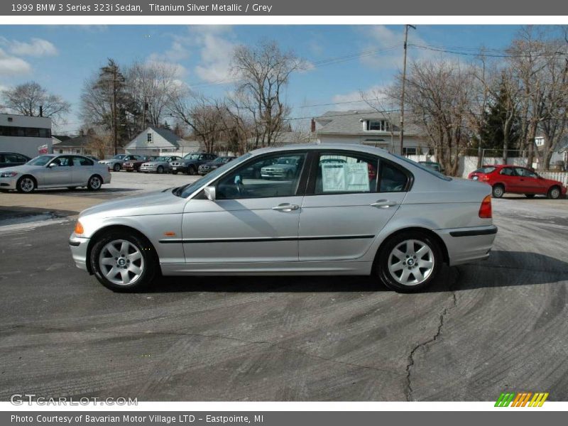 Titanium Silver Metallic / Grey 1999 BMW 3 Series 323i Sedan