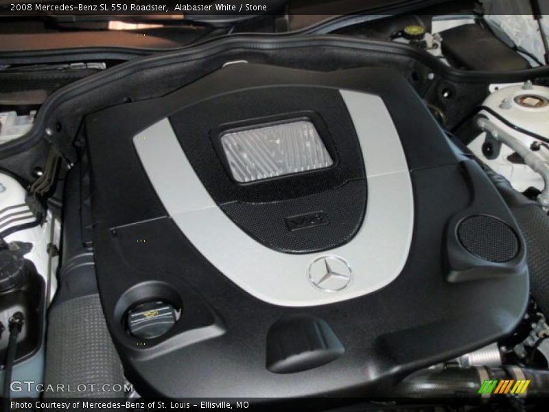 Alabaster White / Stone 2008 Mercedes-Benz SL 550 Roadster