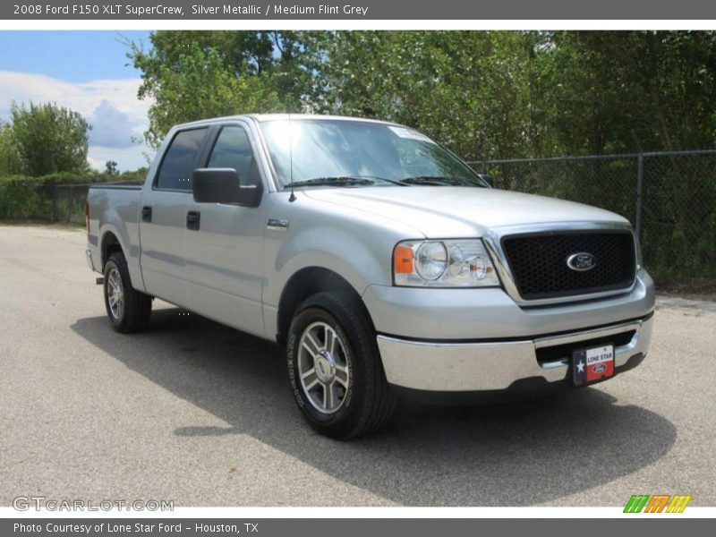 Silver Metallic / Medium Flint Grey 2008 Ford F150 XLT SuperCrew