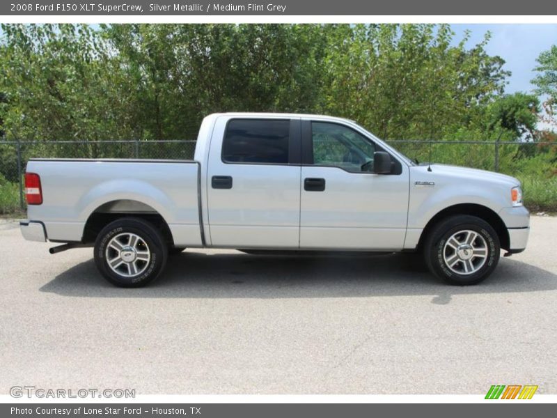 Silver Metallic / Medium Flint Grey 2008 Ford F150 XLT SuperCrew