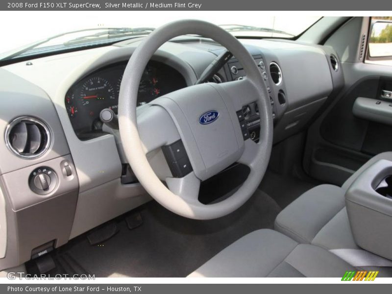 Silver Metallic / Medium Flint Grey 2008 Ford F150 XLT SuperCrew