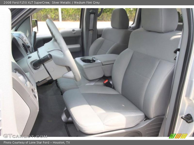 Silver Metallic / Medium Flint Grey 2008 Ford F150 XLT SuperCrew