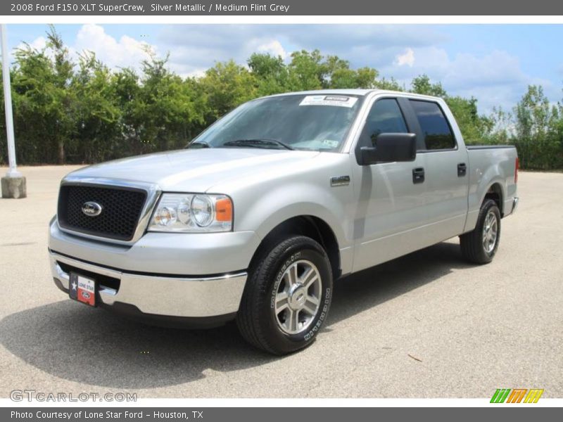 Silver Metallic / Medium Flint Grey 2008 Ford F150 XLT SuperCrew