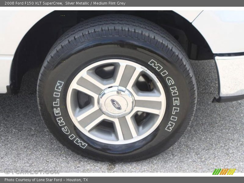 Silver Metallic / Medium Flint Grey 2008 Ford F150 XLT SuperCrew