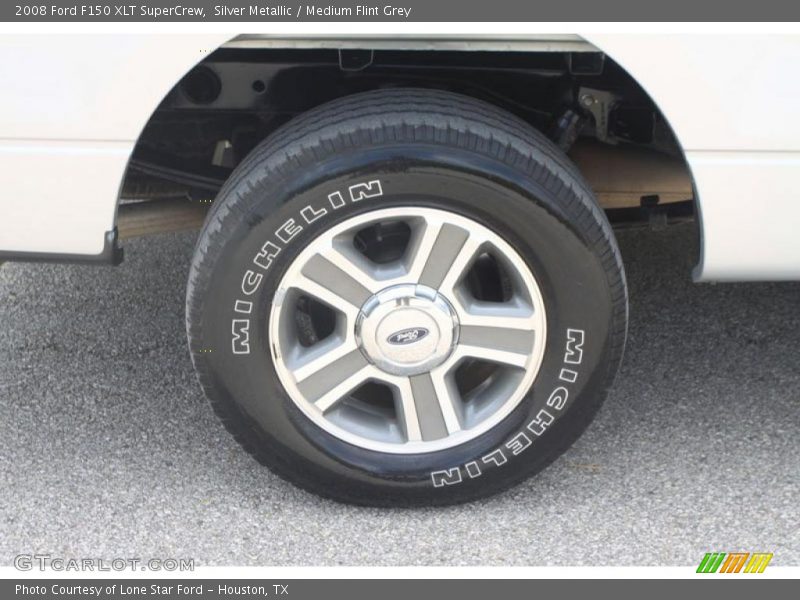 Silver Metallic / Medium Flint Grey 2008 Ford F150 XLT SuperCrew