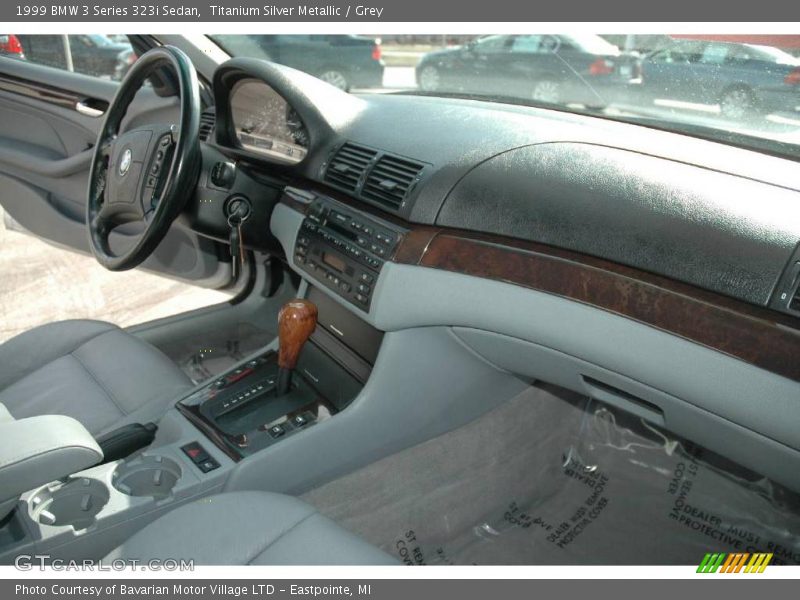 Titanium Silver Metallic / Grey 1999 BMW 3 Series 323i Sedan