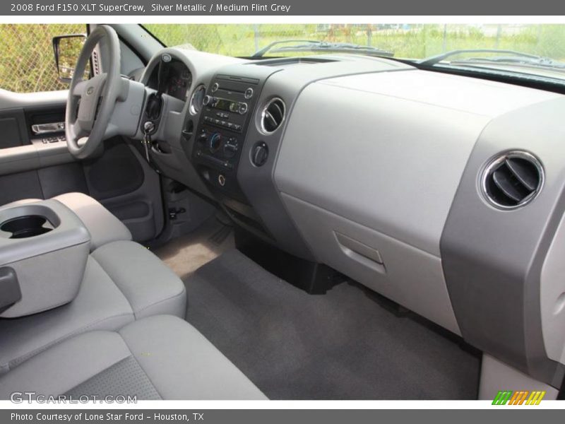 Silver Metallic / Medium Flint Grey 2008 Ford F150 XLT SuperCrew