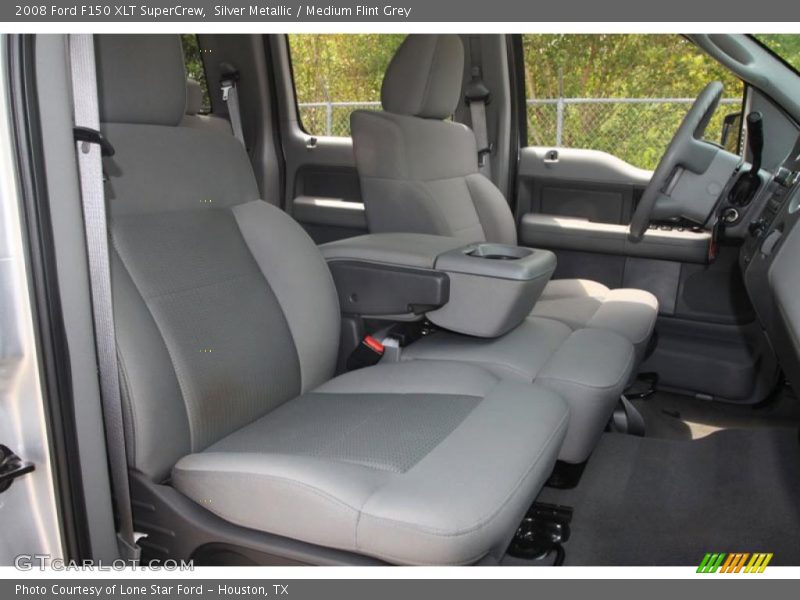Silver Metallic / Medium Flint Grey 2008 Ford F150 XLT SuperCrew