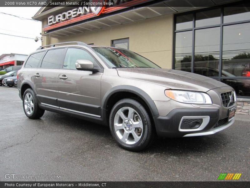 Seashell Metallic / Sandstone Beige 2008 Volvo XC70 AWD
