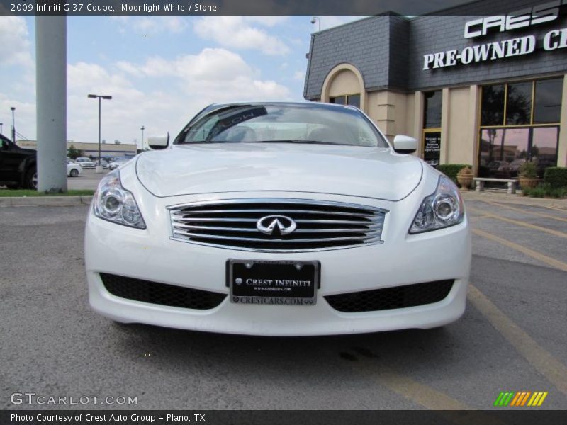 Moonlight White / Stone 2009 Infiniti G 37 Coupe