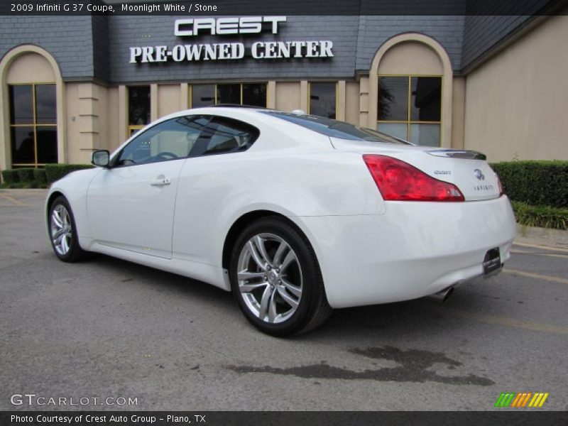 Moonlight White / Stone 2009 Infiniti G 37 Coupe