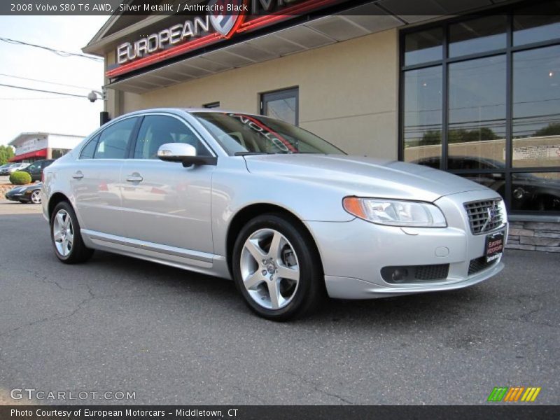 Silver Metallic / Anthracite Black 2008 Volvo S80 T6 AWD