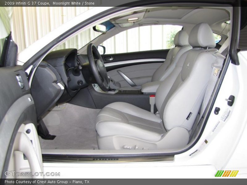 Moonlight White / Stone 2009 Infiniti G 37 Coupe