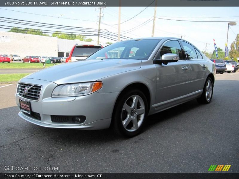 Silver Metallic / Anthracite Black 2008 Volvo S80 T6 AWD