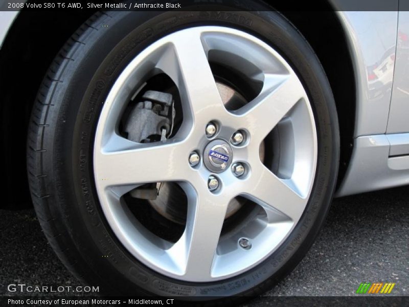 Silver Metallic / Anthracite Black 2008 Volvo S80 T6 AWD