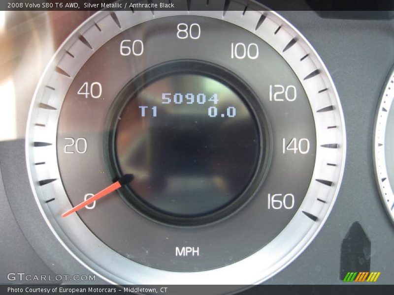 Silver Metallic / Anthracite Black 2008 Volvo S80 T6 AWD