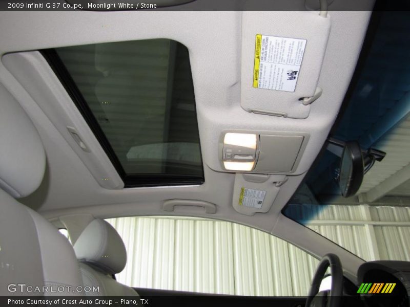Moonlight White / Stone 2009 Infiniti G 37 Coupe