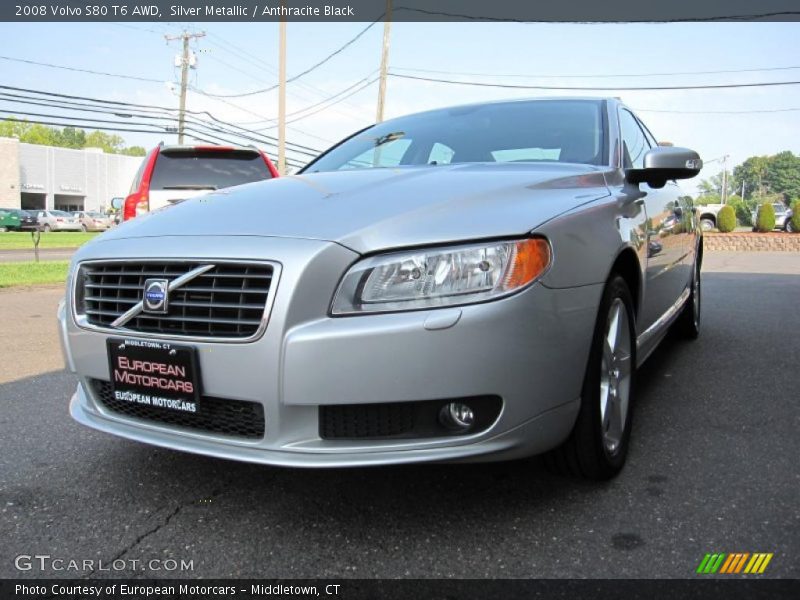 Silver Metallic / Anthracite Black 2008 Volvo S80 T6 AWD