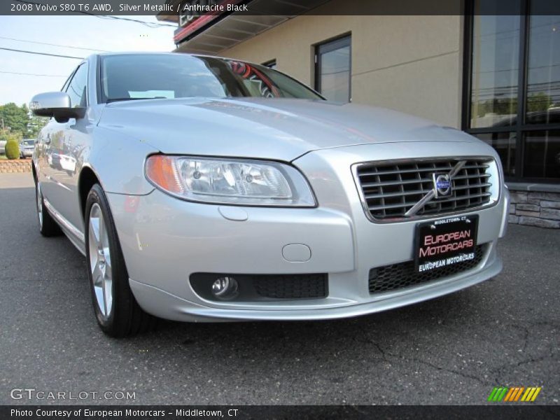 Silver Metallic / Anthracite Black 2008 Volvo S80 T6 AWD