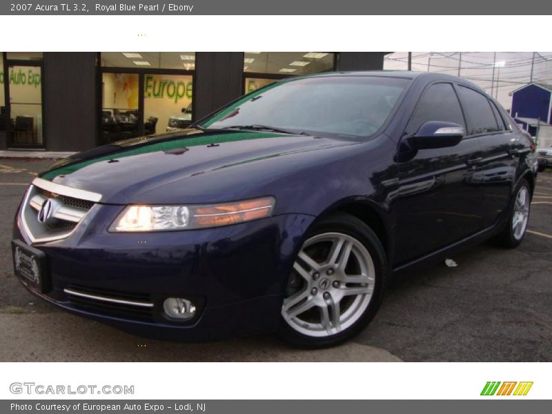 Royal Blue Pearl / Ebony 2007 Acura TL 3.2