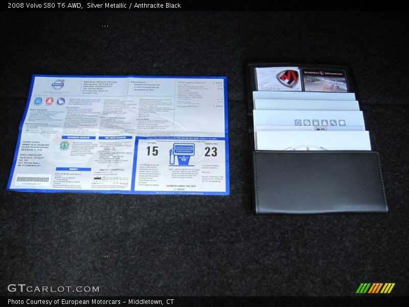 Silver Metallic / Anthracite Black 2008 Volvo S80 T6 AWD