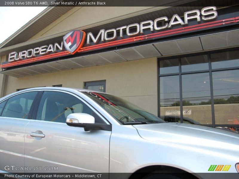 Silver Metallic / Anthracite Black 2008 Volvo S80 T6 AWD