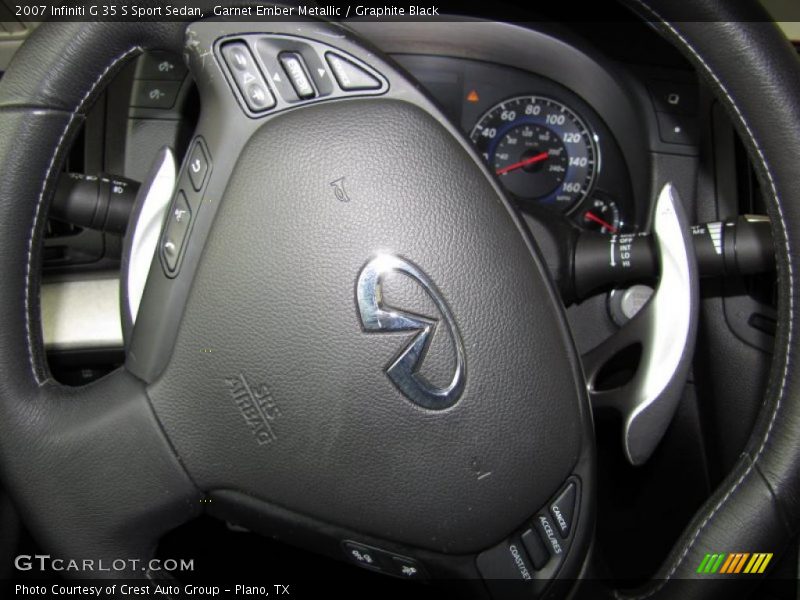 Garnet Ember Metallic / Graphite Black 2007 Infiniti G 35 S Sport Sedan