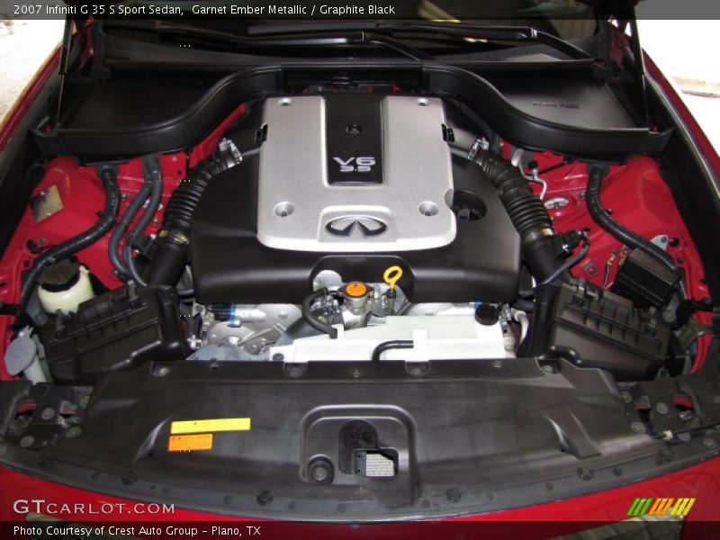 Garnet Ember Metallic / Graphite Black 2007 Infiniti G 35 S Sport Sedan