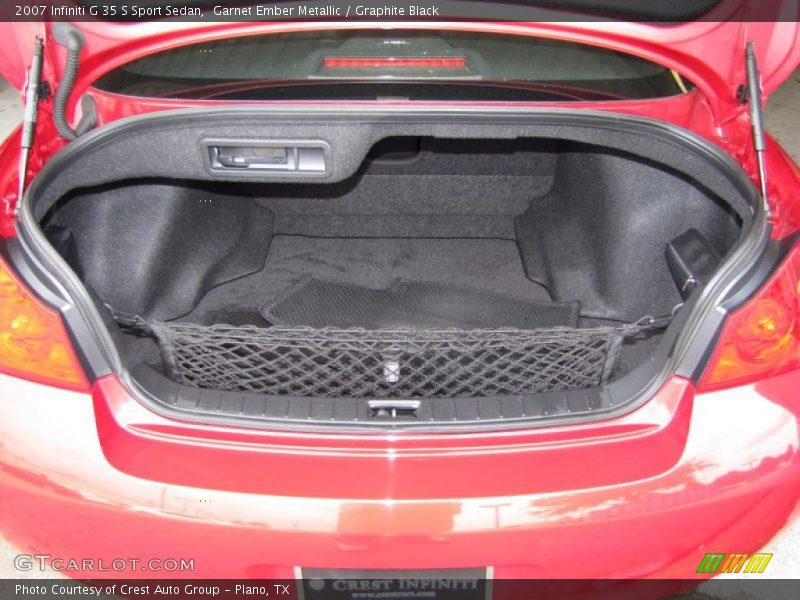 Garnet Ember Metallic / Graphite Black 2007 Infiniti G 35 S Sport Sedan