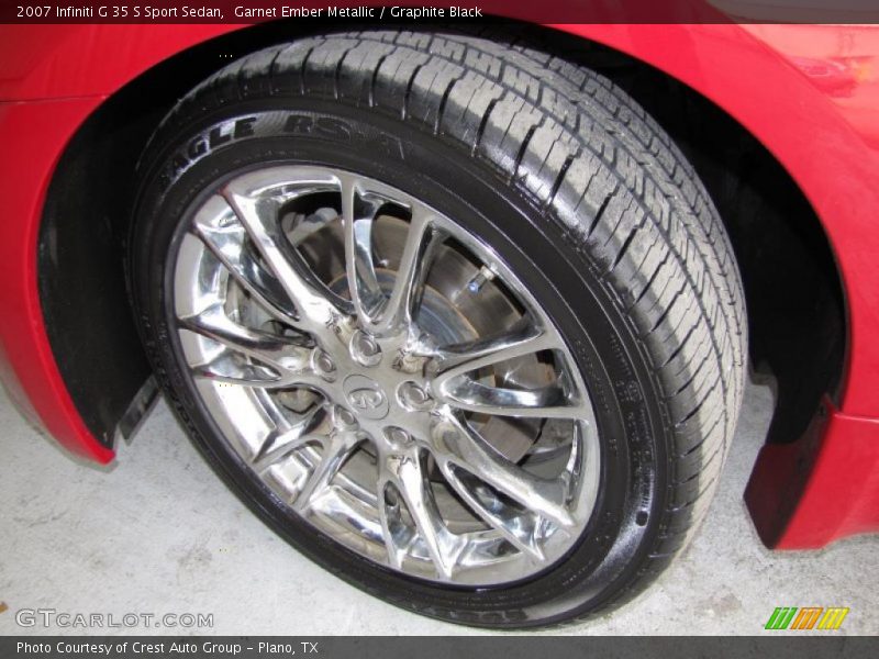 Garnet Ember Metallic / Graphite Black 2007 Infiniti G 35 S Sport Sedan