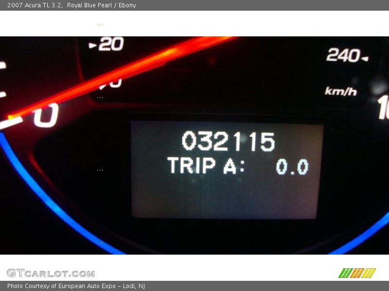 Royal Blue Pearl / Ebony 2007 Acura TL 3.2