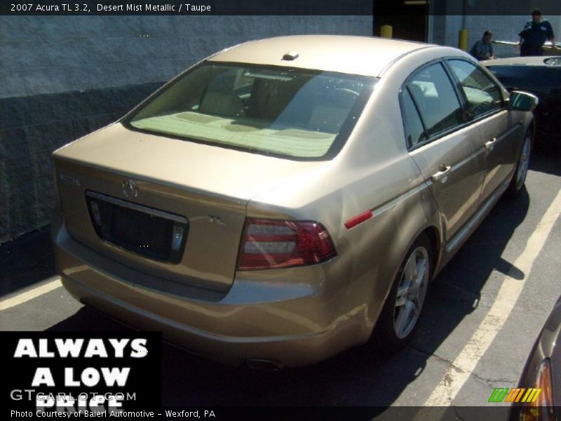 Desert Mist Metallic / Taupe 2007 Acura TL 3.2
