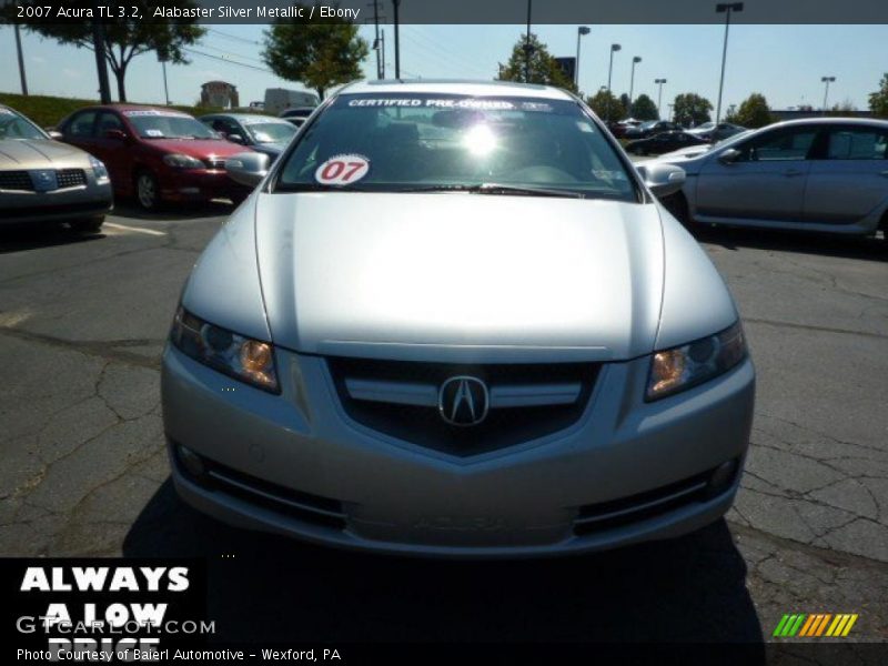 Alabaster Silver Metallic / Ebony 2007 Acura TL 3.2