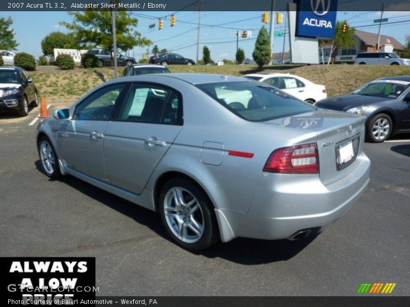 Alabaster Silver Metallic / Ebony 2007 Acura TL 3.2