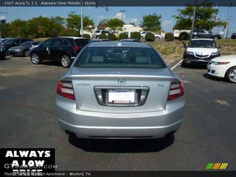 Alabaster Silver Metallic / Ebony 2007 Acura TL 3.2