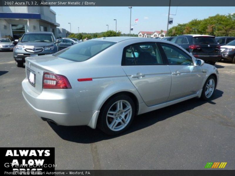 Alabaster Silver Metallic / Ebony 2007 Acura TL 3.2