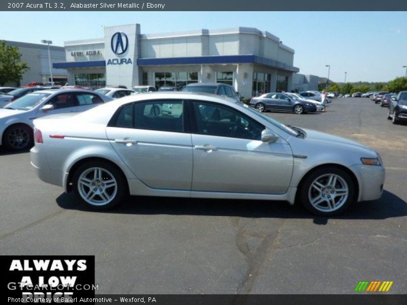 Alabaster Silver Metallic / Ebony 2007 Acura TL 3.2