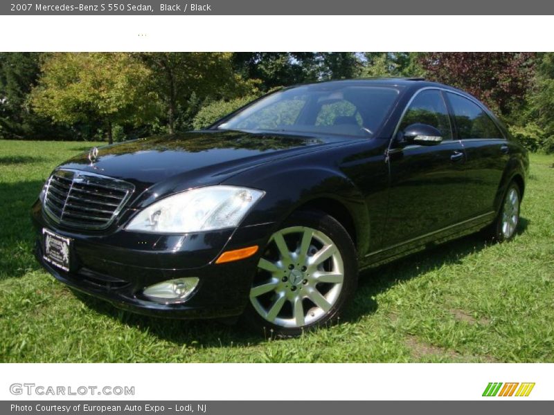 Black / Black 2007 Mercedes-Benz S 550 Sedan