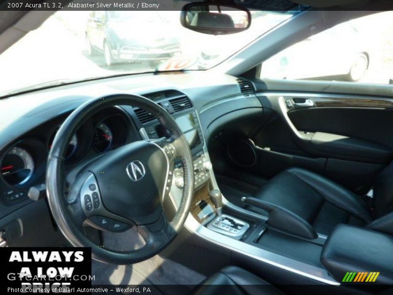 Alabaster Silver Metallic / Ebony 2007 Acura TL 3.2