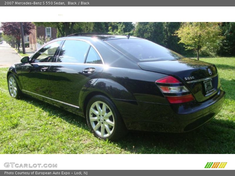 Black / Black 2007 Mercedes-Benz S 550 Sedan