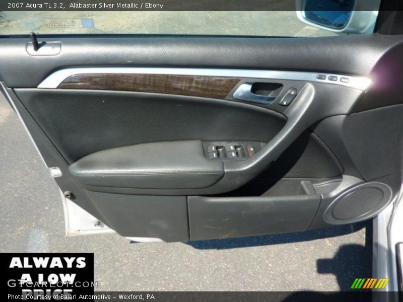 Alabaster Silver Metallic / Ebony 2007 Acura TL 3.2