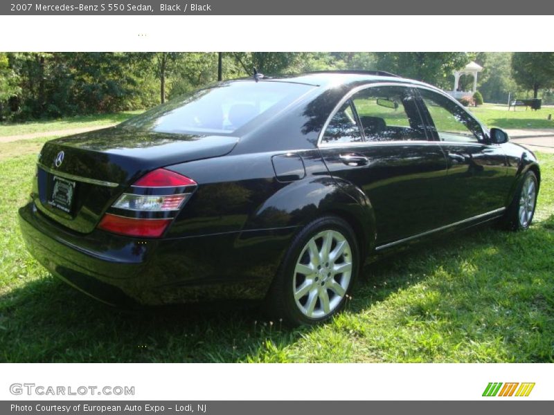 Black / Black 2007 Mercedes-Benz S 550 Sedan
