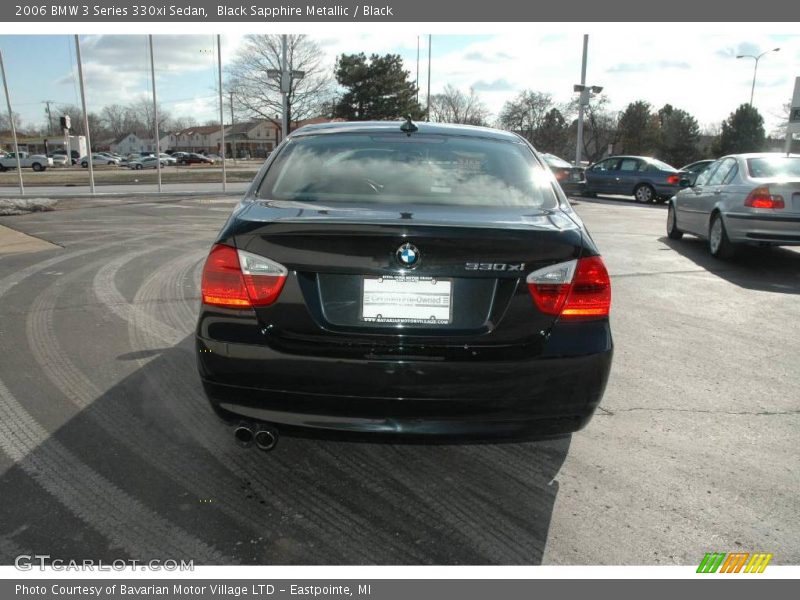 Black Sapphire Metallic / Black 2006 BMW 3 Series 330xi Sedan